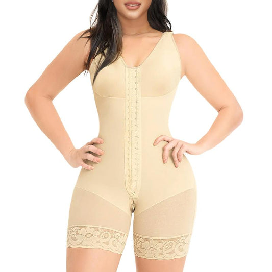 Faja Reductora y Moldeadora para Mujer, Control de Abdomen, Levanta Glúteos y Entrepierna con Cremallera