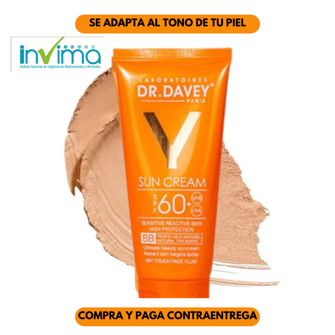 Protector solar Dr. Davey SPF 60 con efecto base 😍
