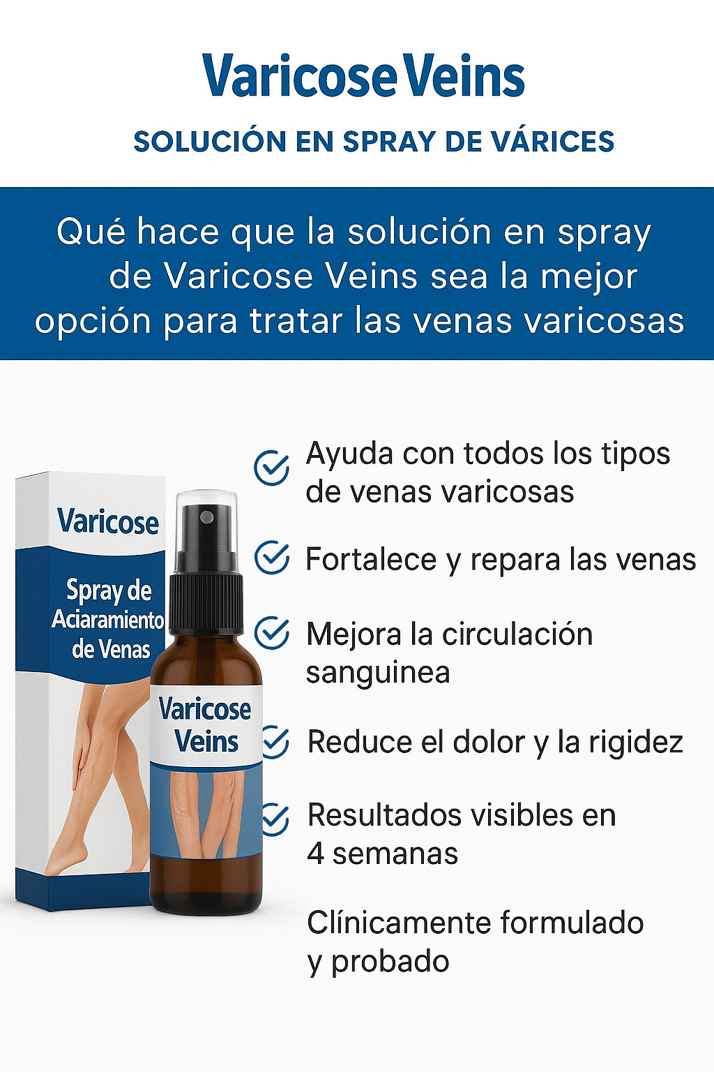 Varicose Veins | ADIÓS VENAS SPRAY - El Original Producto Directamente de Estados Unidos