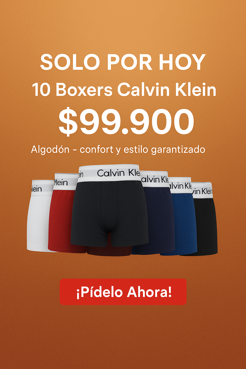 Pack 10 Boxers Calvin Klein Originales