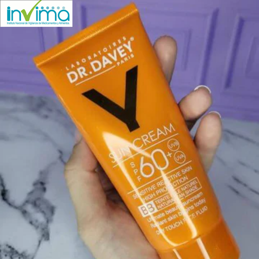 Protector solar Dr. Davey SPF 60 con efecto base 😍
