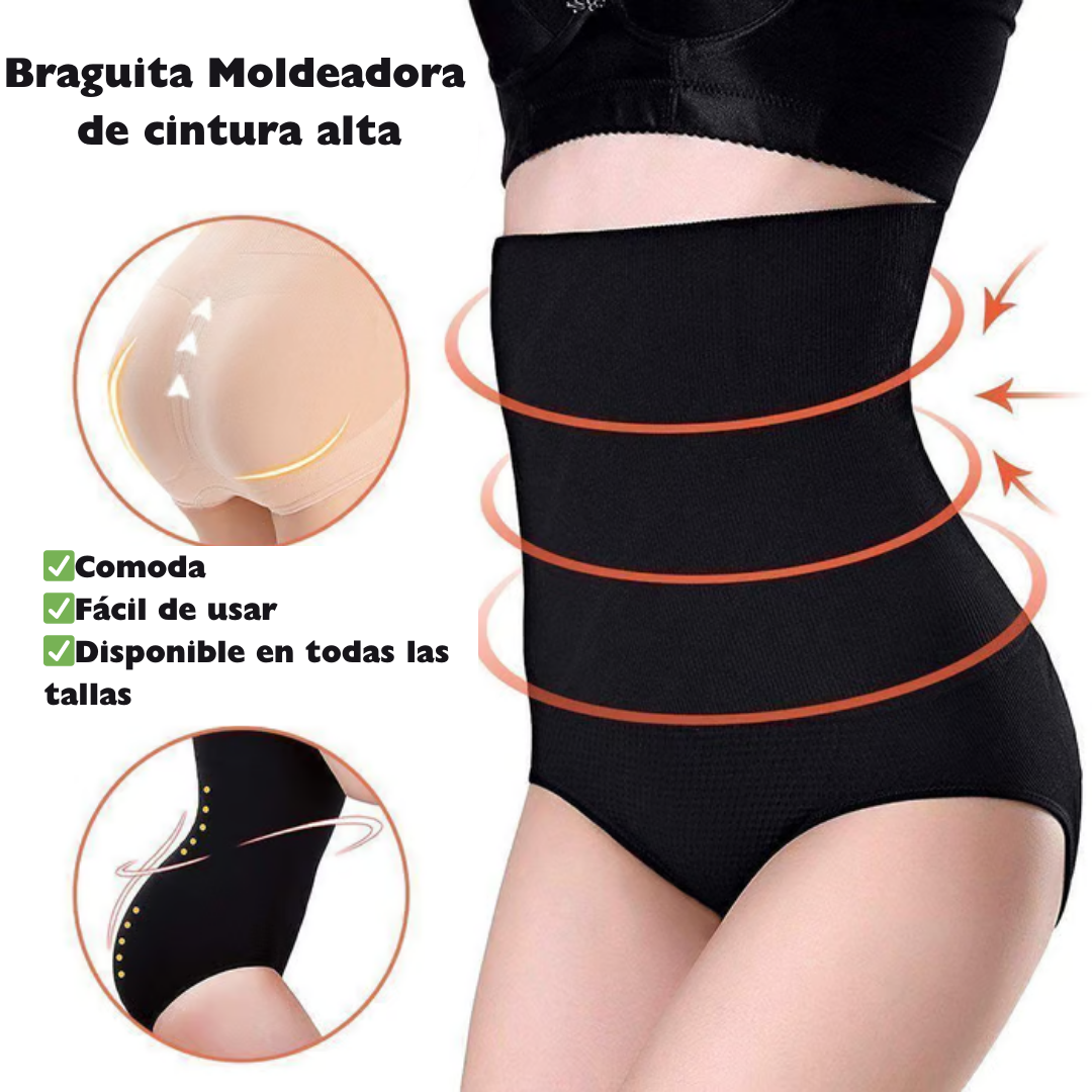 Bragas moldeadoras de cintura alta con control de abdomen