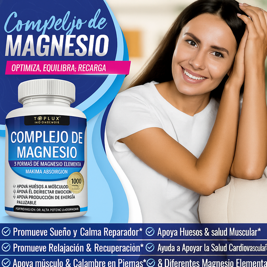 Suplemento de magnesio esencial Toplux Magnesium Complex 8 (1000 mg)