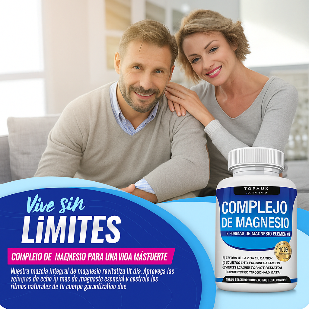 Suplemento de magnesio esencial Toplux Magnesium Complex 8 (1000 mg)