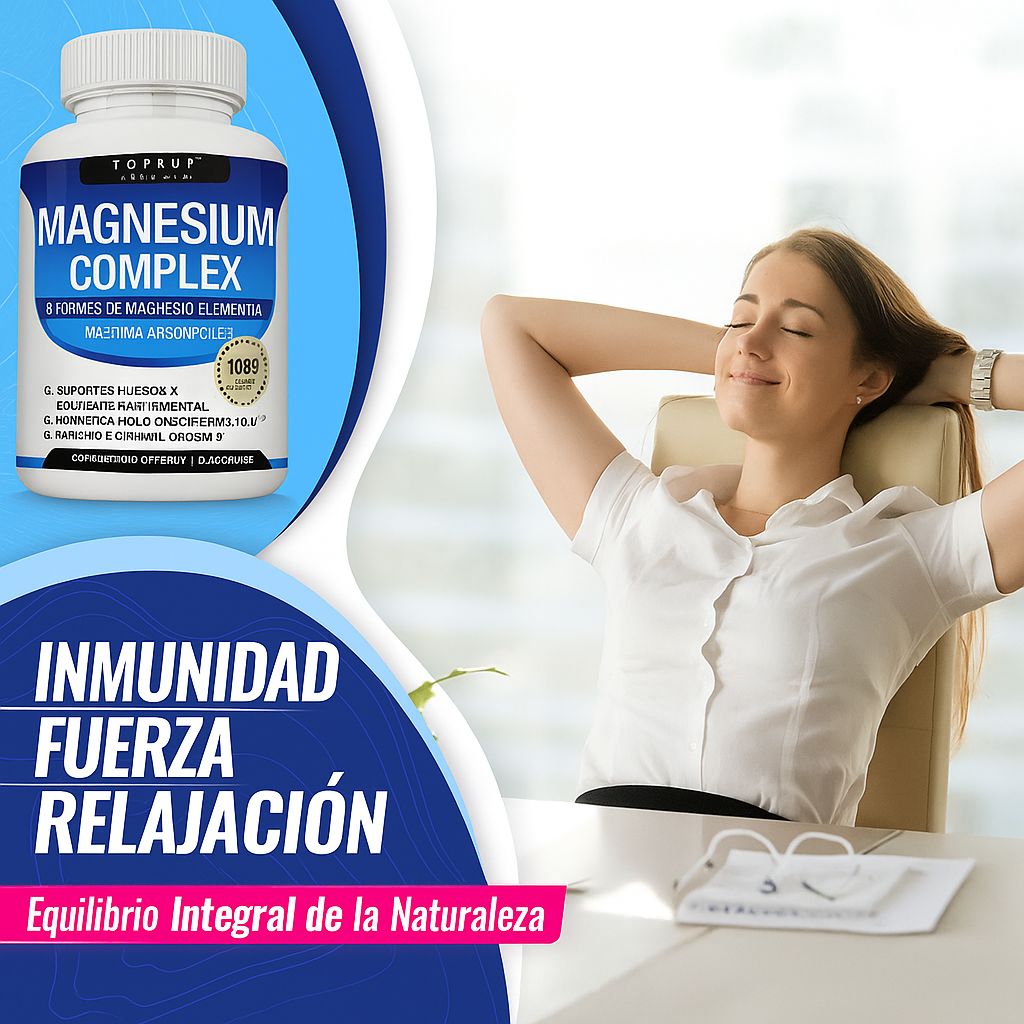 Suplemento de magnesio esencial Toplux Magnesium Complex 8 (1000 mg)