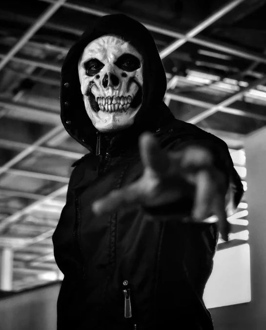 Máscara de Calavera Con Mandíbula En Movimiento Realista Para Halloween